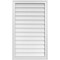 Ekena Millwork Vertical Surface Mount PVC Gable Vnt: Non-Functional, w/2"W x 1-1/2"H, Brickmould Frame, 24"W x 40"H GVPVE24X4002SN - alternate 1